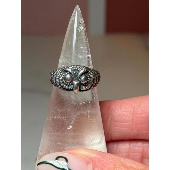 Jewelry - 925 Sterling Silver Owl Ring: Size 6 • Symbolic Statement Jewelry